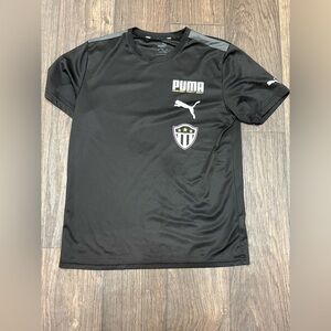 Puma Men’s Midfield Tee Size Medium Black White | Athletic Sports T-Shirt